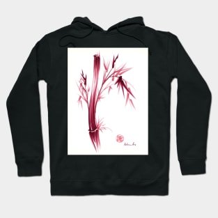 "INSPIRE" - Original ink brush pen bamboo drawing/painting Hoodie